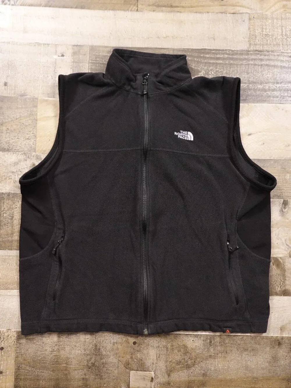The‎ North Face Polartec Fleece Vest Men’s XL Black Full Zip Outdoor Hiking
